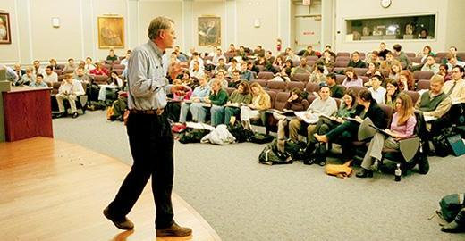 Steve Grassl, PhD in lecture hall